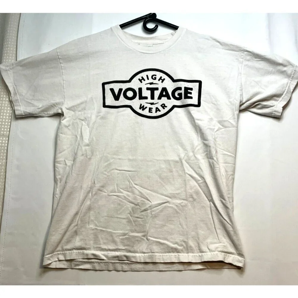 High Voltage Wear shirt mens XL short sleeve Union Made USA set of 2 Bayside - Picture 3 of 16